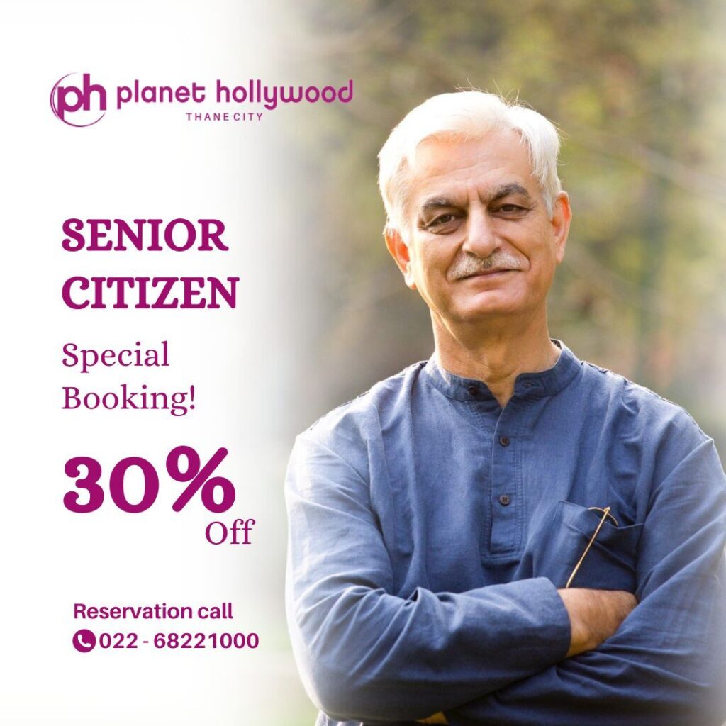 Planet Hollywood Senior Citizen Offer Poster