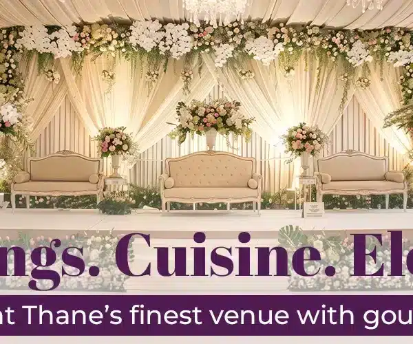 Luxury pre-wedding hotel room with romantic decor in Thane