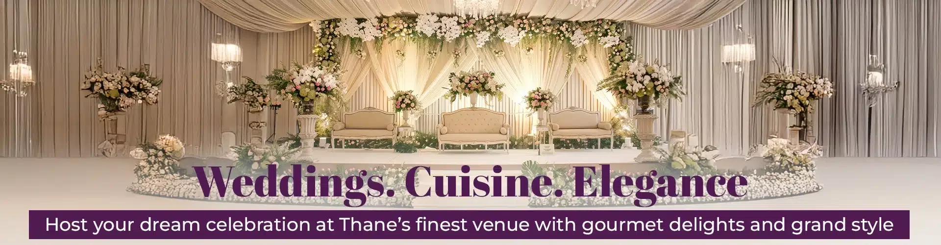 Luxury pre-wedding hotel room with romantic decor in Thane
